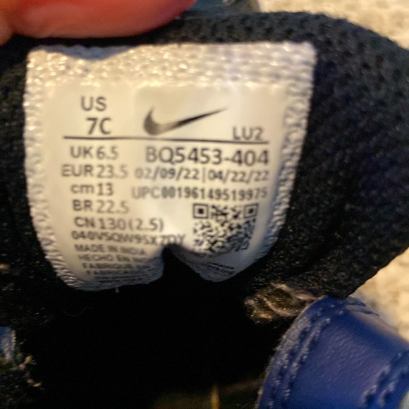 Nike Court Borough Low 2 'Midnight Navy' BQ5453-404 |Size 7C kids - Picture 5 of 9